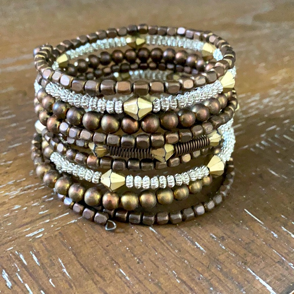 Metallic Stacked Bracelet (one piece)